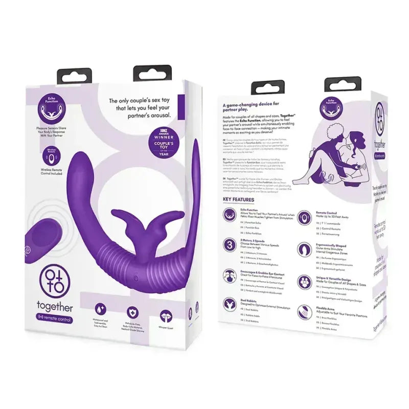 Together double-ended vibrator with remote control