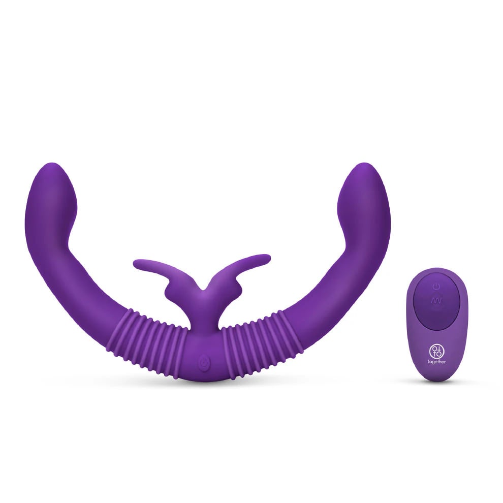 Together double-ended vibrator with remote control