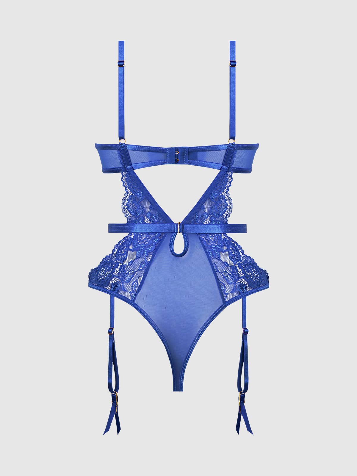 HARLOW LACE & MESH UNDERWIRE TEDDY