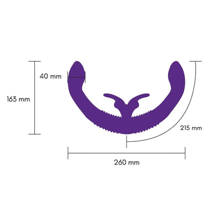 Together double-ended vibrator with remote control