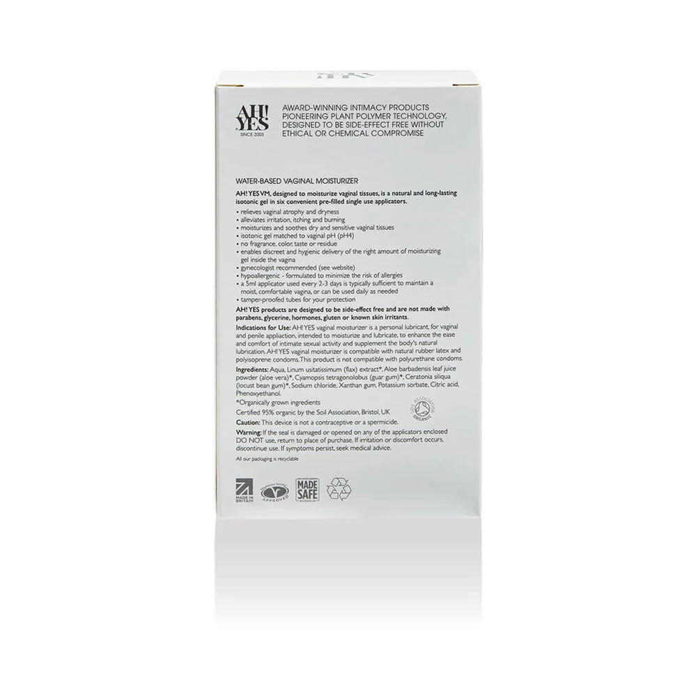Ah Yes Organic Vaginal Moisturizing Gel Applicator 6-Pack