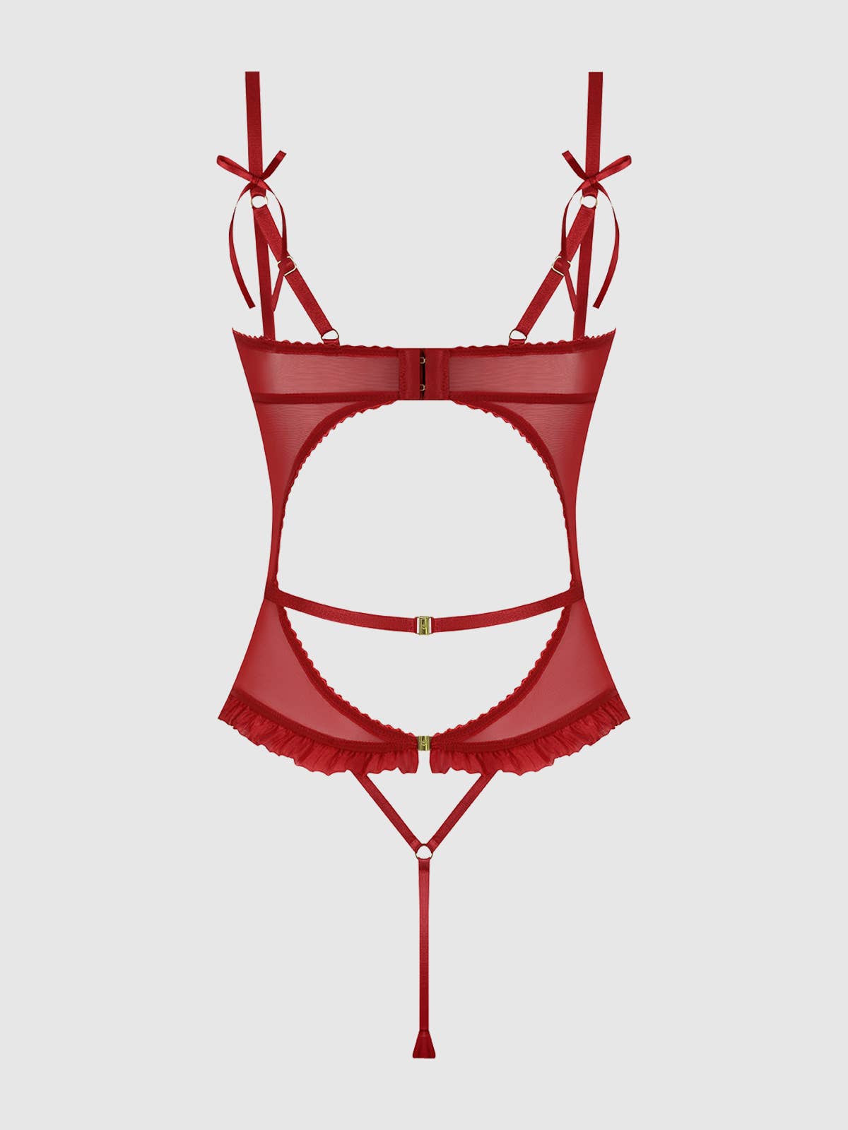 ANGELINA LIPS EMBROIDERY CUTOUT TEDDY