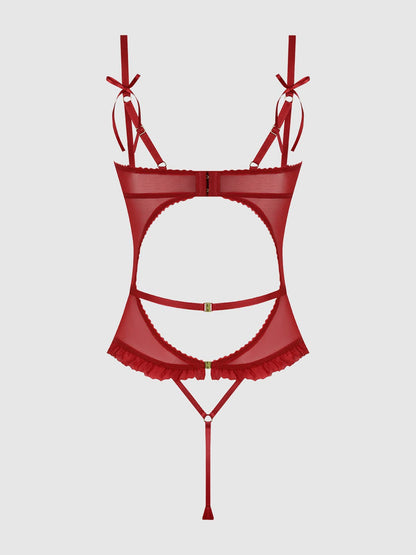 ANGELINA LIPS EMBROIDERY CUTOUT TEDDY