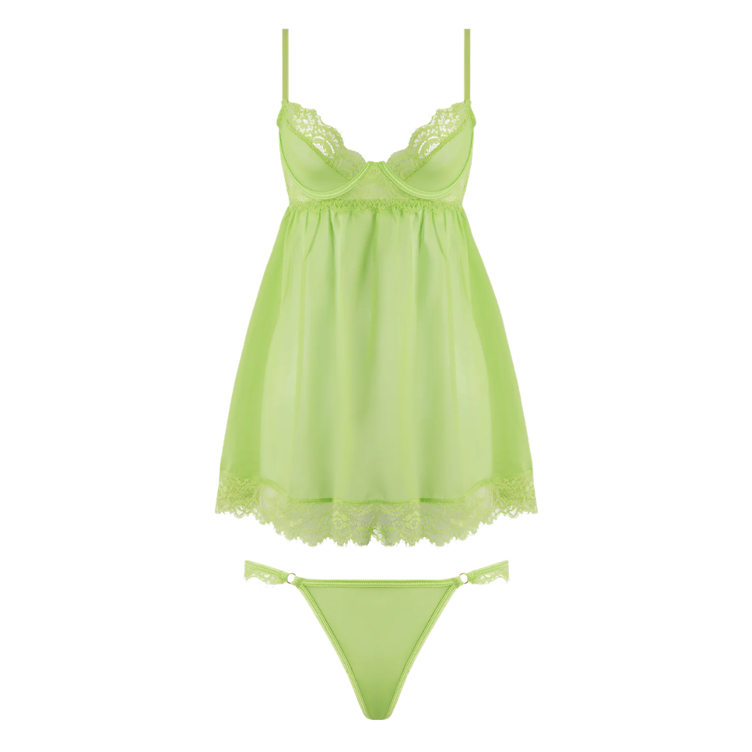 Shavon Lace & Chiffon Babydoll
