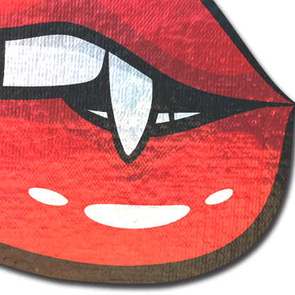 Vampire Fangs Pasties Biting Lip Breast Covers by Pastease