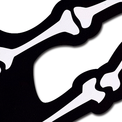 Boney Skeleton Hands on Black Nipple Pasties by Pastease®