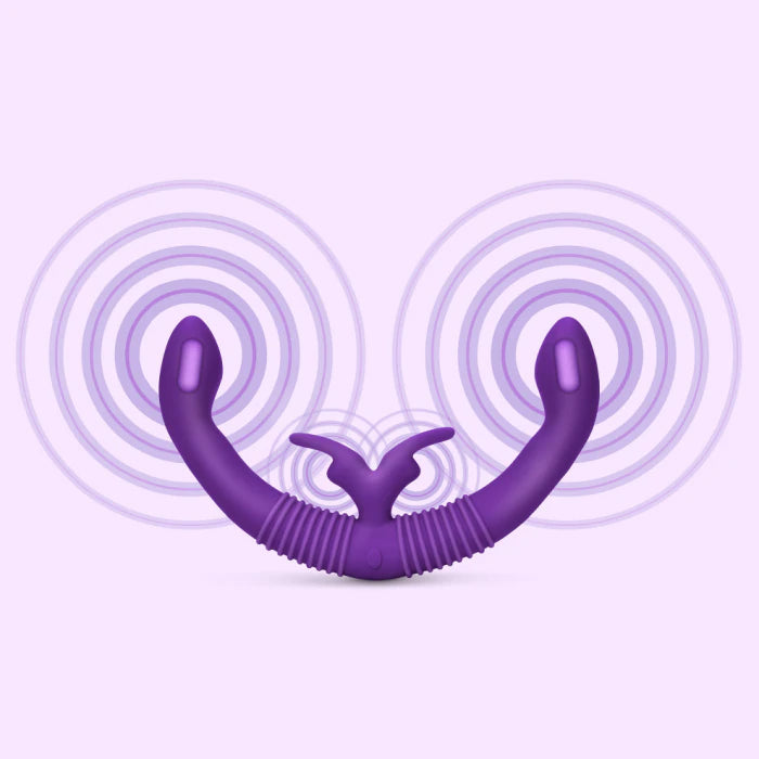 Together double-ended vibrator with remote control