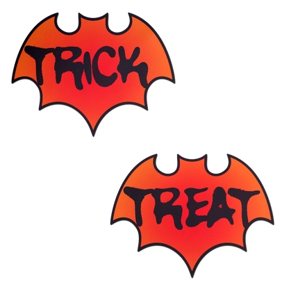 Vamp: Blood Orange Halloween Trick or Treat Bat Nipple Pasties by Pastease®