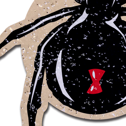 Black Widow Pasties on Sparkling Velvet Halloween Breast Covers by Pastease